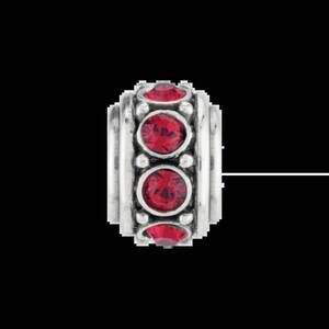 NEW BRIGHTON glam spacer ruby in red